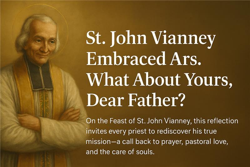 St. John Vianney Embraced Ars. What About Yours, Dear Father?
