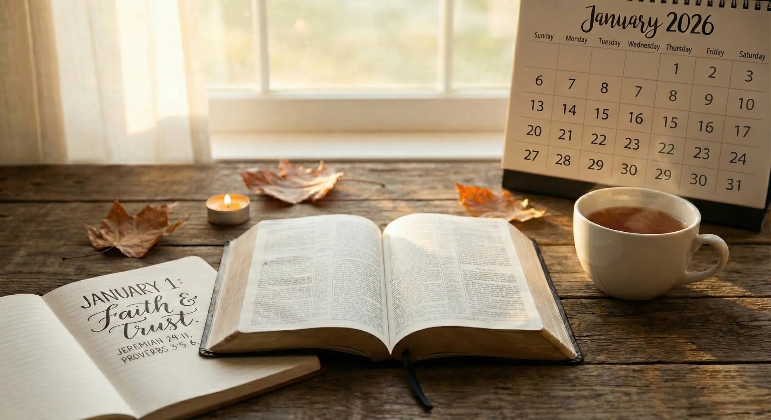 Bible Verses for Beginning the New Year with Faith and Trust in God