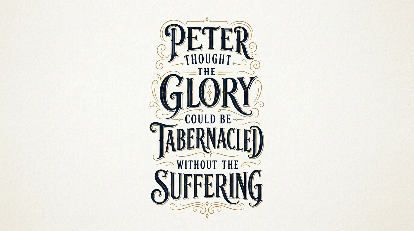 Glory Before the Cross